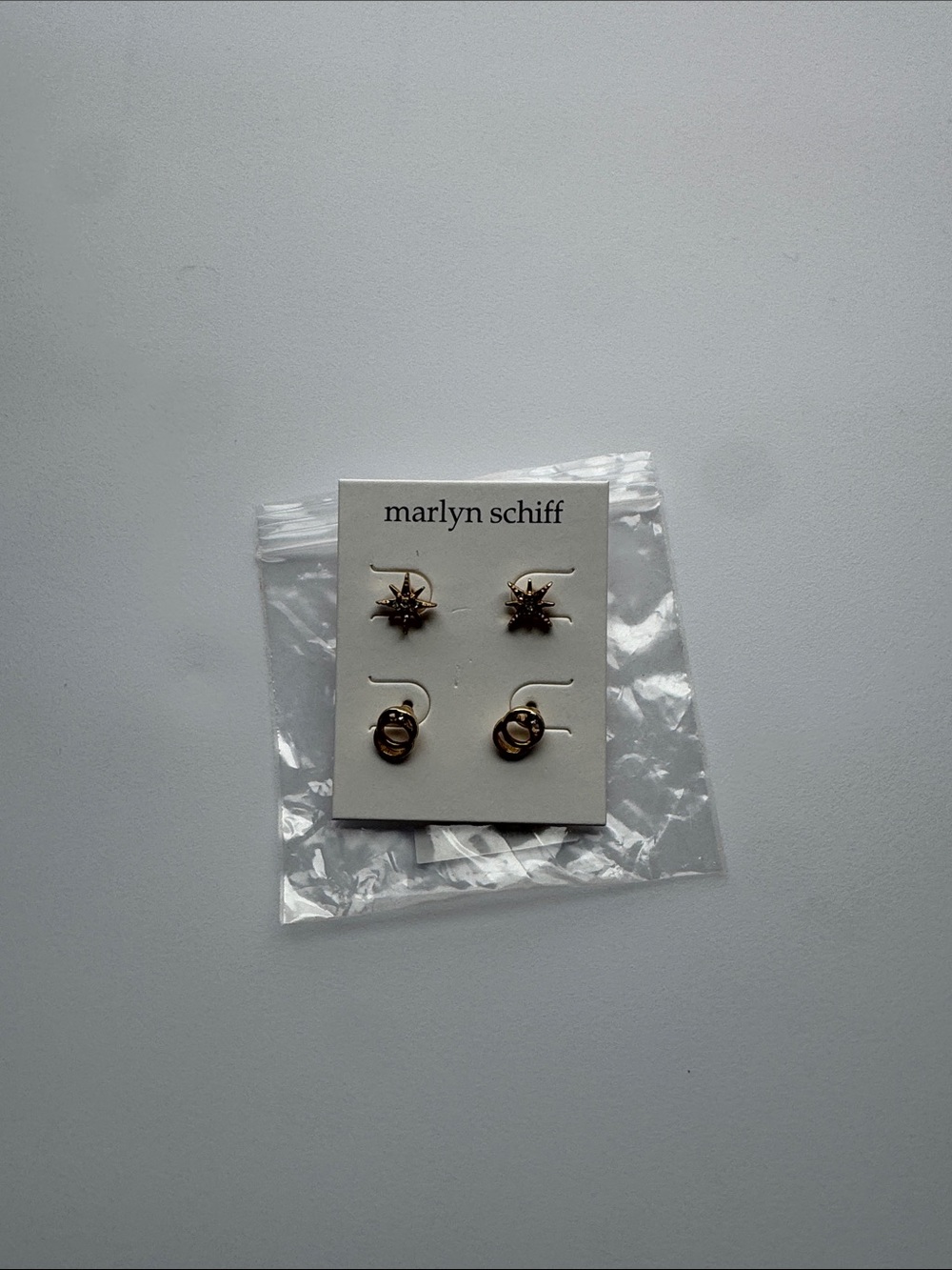 Marlyn Schiff Gold Earring Set - Star & Knot Designs
